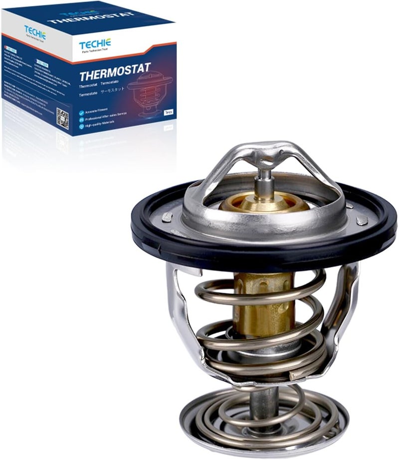 Techie Engine Thermostat 34198 89018168 Compatible with Buick Rainier 2007,for Chevrolet Express 1500/2500/3500/4500 Silverado Suburban Tahoe Trailblazer,for GMC Canyon Envoy Savana Sierra Yukon - Image 1